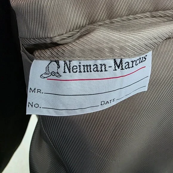 Neiman Marcus 42R Beige Blazer Sport Coat Jacket 2-Button Solid Y706